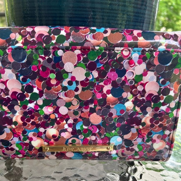 Betsey Johnson “LUV” Pink Floral Clutch - Picture 7 of 9